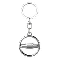 1 vnt. 3D metalinis automobilio ženklelio raktų pakabukas Cinko lydinio raktų pakabukai Automobilio priedai Chevrolet Camaro Trax Blazer Cavalier Onix Aveo Silverado Malibu Captiva sidabras