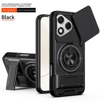 Funda for Honor 400 Lite Case Rotatable Slide Camera Protection Ring Stand Shockproof Cover Capa Funda for Honor 400 Lite juoda