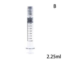 Stiklinė švirkšto Luer Lock švirkšto Borosilikatinio stiklo Iš anksto užpildytas švirkšto 2.25ml