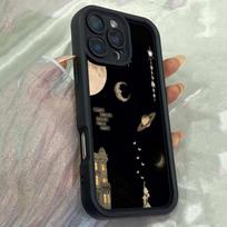 JT194 Cool Cartoon Moon for iPhone 17 16 15 14 Pro Max Samsung S26 S25 Ultra A17 A16 A07 A56 A06 A55 Xiaomi 15T Redmi 15c 14C Note 13 14 Soft TPU Case for iPhone 5/5s juoda