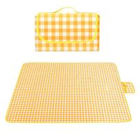 Sulankstomas paplūdimio kilimėlis Neperšlampamas stovyklavimo antklodė Neaustinės medžiagos pikniko kilimėlis Yellow-100x150cm