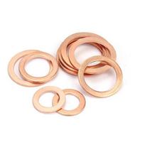 Pure Copper Marine Instrument Sealing Ring Flat Washer, M3-M60 M4*6*1