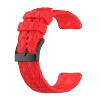 24 mm sportinis silikoninis dirželis Suunto 9 7 D5 / Suunto Spartan Sport / Wrist HR / Baro laikrodžiui Pakeičiami priedai Apyrankė raudona