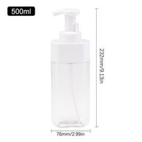 300/500 ml Skaidrus Putojantis Rankų Muilo Dozatorius Tuščias Dušo Želė Buteliukas Veido Valiklio Putų Indelis Kelioninis Nešiojamas