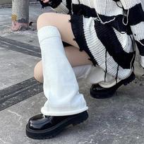 Y2K žieminiai kojų šildytuvai Fluffy Goth Priedai Gothic Lolita Trikotažo ilgos kojinės Moteriškos kojų šildytuvai Moteriškos kojinės gotikinės stilingos antblauzdžiai