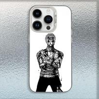 Anime Ones P-Pieces Zoro Phone Case For iPhone 16,15,14,13,12,11,Mini,Pro,MAX White Matte Shockproof Cover iPhone12mini