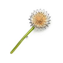 New Green Color Dandelion Flower Brooches Flower Shape Alloy Plants Brooch Enamel Brooch Pins Weddings
