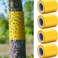 1 ritinėlis dvipusės lipnios vabzdžių barjerinės juostos Efektyvi nuo lauko kenkėjų kontrolės Lipni Tinka medžiams sodams 10cmX2Meter