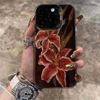 Retro Lily Flower Case For Infinix Note 50 Pro 40 Smart 10 9 8 7 Hot 50i 40i 30i 30 Play Tecno Spark 20 Pro 30C 20C 10C GO 2025 Hot 40(40 Pro)