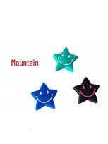 Tennis Racket Silicone Shock Absorber - Cute Smiling Star Design raudona