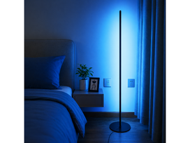 Pastatomas 50 cm RGB šviestuvas juodas (VERK12424-50)