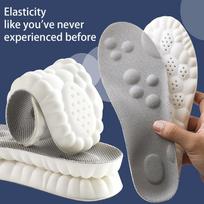 4D Orthopedic Insoles High Elastic Shock Absorption Breathable Sweat Absorbing Massage Shoe Inserts for Sports and Daily Wear 27
