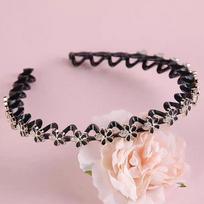 Rhinestone Lazy Men Hair Braider Hair Hoops Pearl Zircon Braided Tools Hairband Twist Clips Elegant Hair Toothed Headband