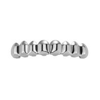 Eco-friendly Copper Teeth Grillz Caps Anti Slip Teeth Jewelry Teeth Grillz Top Bottom Set  Party