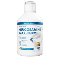 Essentials 100 Glucosamine Max 1600 mg - sąnariams su MSM, chondroitinu ir kolagenu, 500 ml