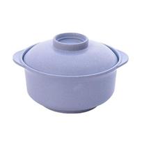 Instant Noodles Bowl Wear-resistant with Lid Plastic Salad Rice Bowl Tableware for Cereal