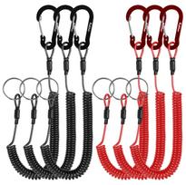 Pullther Coil Strap Fall Prevention Cord Spiral Cord Stretch 1.5m Total length 265mm, maximum extension 1.5m juoda