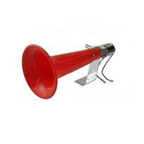 180DB 12V/24V Single Trumpet Air Horn Compressor Kit For Car Truck Boat Pressure Whistle Horn Motorcycle Truck Whistle Air Horn raudona