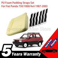 Seat Cushion Repair Kit 6PCs PU Foam Padding with Heavy-Duty Tie Straps Bottom Support For Fiat Panda 750/1000/4x4 1987-2003