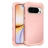 Heavy Duty Armor Shockproof Case For Google Pixel 6A 7A 8A 6 7 8 9 10 Pro XL Soft TPU Silicone Hard Plastic Back Cover Fundas For Pixel 6A rožinio aukso spalvos