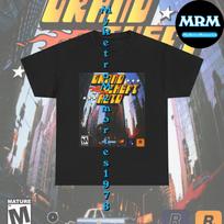 Grand Theft Auto 1 GTA Box Art Design Black Children's T-shirt S-L Retro Tee Free S&H 150
