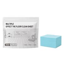 Floor Cleaning Tablets Multi Purpose Floors Cleaning Tablets Sheets Water Soluble Floor Cleaners for Furniture Maintenance 100 Pcs white