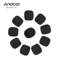 10 vnt Mini Lapel ausinių mikrofono priekinio stiklo mikrofono putplasčio dangtelis small