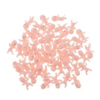 50 vnt Mini naujagimio lėlės žaislų dušo dekoro vakarėlio krepšio užpildas rožinis 2.5 x 1.7 x 0.8cm rožinė