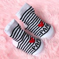 Miela meilė Mama kūdikių kojinės mergaičių berniukų kūdikių minkštos kojinės naujagimio mažylio juostelėmis 0-6 months juoda