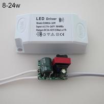 LED D driveris Šviesos Lempos D driveris Transformatorius Maitinimo Šaltinis Apsauga nuo Perkaitimo Naujas Square Monochrome 8-24W