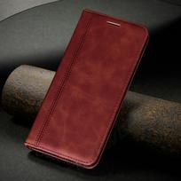 Odinis magnetinis knygos dėklas, skirtas Samsung Galaxy A21S A51 A71 A01 Core A11 A31 A41 A70 A50 A30 A40 A20 A10 S M21 M51 S20 FE Ultra Plus piniginės atverčiamas dangtelis Samsung Galaxy A50S ruda