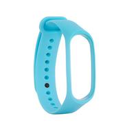 Apyrankė, skirta Mi Band 4 3 sportiniam laikrodžiui, silikoninė riešo dirželio apyrankės priedai šviesiai mėlyna spalva