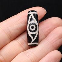 3 vnt Energy natūralaus akmens pakabukas, akių formos Tianzhu karoliukai papuošalams gaminti „pasidaryk pats“ karoliai apyrankės „Yoga Dzi“ dovanų aksesuaras 3pcs/10x28mm