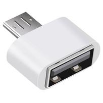 OTG konverteris „Micro USB“ vyris į USB 2.0 moterišką adapterį „Android“ telefonas balta