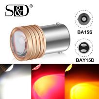 1 vnt. Naujas 1156 P21W LED BA15S R5W R10W projektoriaus objektyvas 9SMD 3030 1157 P21/5W BAY15D LED lemputė automobilio galinis stabdžių žibintas automatinis atsarginis atbulinės eigos žibinto posūkio signalas 1157 BAY15D P21/5W balta