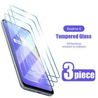3 vnt grūdintas stiklas, skirtas Realme 8 7 Q3 6 Pro 8 8i 7 ekrano apsauga, skirtas Realme C21 C25s C21y C11 C3 GT Neo 2T Narzo 30 30A stiklui Realme 8 gryna