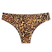 2 vnt Moteriški stringai ledo šilko besiūliai apatiniai moteriški apatiniai „Pure Desire Sexy Girl T“ kelnės, moteriškos kelnaitės, seksualios kelnaitės L leopardas