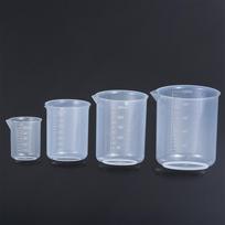 4 vnt. plastikinis matavimo puodelis laboratorinė stiklinė su graduuotu puodeliu vandens svarstyklių butelis virtuvės kepimo reikmenų matavimo įrankis 4pcs a set