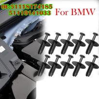 10x 7 mm buferio sparno įdėklas rato arkos durelių slenksčio spaustukas 51118174185, skirtas BMW E46 E93 E38 E65 E66 F07 F10 F11 X3 E83 Z3 E36 Z4 E85