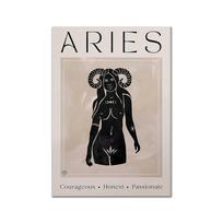 Dvyniai Avinas Šaulys Ženklas Mergelė Liūtas Abstraktus 12 Zodiako Fortūnos Sienų Menas Drobės Tapyba Sienų Nuotraukos Svetainės dekoravimui 21x30cm No Frame