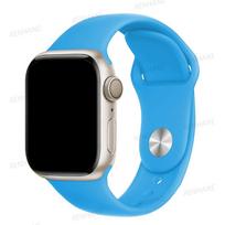 Silikoninis dirželis Apple laikrodžio apyrankei 45mm 44mm 40mm 41mm 42mm 38mm 49mm apyrankė iwatch series 8 7 se 3 4 5 6 Ultra apyrankė 38 40 41 mm M-L mėlyna
