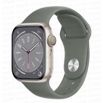 Silikoninis dirželis Apple laikrodžio apyrankei 45mm 44mm 40mm 41mm 42mm 38mm 49mm apyrankė iwatch series 8 7 se 3 4 5 6 Ultra apyrankė 42 44 45 49 mm S-M gelsvai ruda