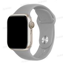 Silikoninis dirželis Apple laikrodžio apyrankei 45mm 44mm 40mm 41mm 42mm 38mm 49mm apyrankė iwatch series 8 7 se 3 4 5 6 Ultra apyrankė 38 40 41 mm M-L pilka