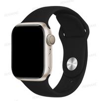 Silikoninis dirželis Apple laikrodžio apyrankei 45mm 44mm 40mm 41mm 42mm 38mm 49mm apyrankė iwatch series 8 7 se 3 4 5 6 Ultra apyrankė 42 44 45 49 mm M-L juoda
