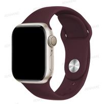 Silikoninis dirželis Apple laikrodžio apyrankei 45mm 44mm 40mm 41mm 42mm 38mm 49mm apyrankė iwatch series 8 7 se 3 4 5 6 Ultra apyrankė 42 44 45 49 mm S-M ruda