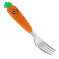 Mieli animaciniai filmukai morkų šakutė Kūdikių šakutė Šaukštelis Nerūdijančio plieno Mažylio maitinimo indai Stalo įrankiai Vaikų indai Stalo reikmenys Carrot fork