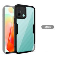 360 laipsnių viso kūno apsauga nuo smūgių ARMOR Protect priekis ir galas minkštas TPU + PET telefono dėklo dangtelis, skirtas Redmi 12C Note 12 4G 5G Note 12 PRO+ 5G RedMi Note 12 Pro+ juoda