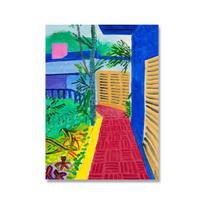 David Hockney Plakatas Sodo galerija Spausdinti Sienų apdaila Akvarelė Augalas Menas Drobės tapyba 21cm×30cm NoFrame