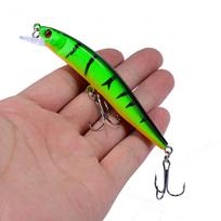 1 vnt Minnow žvejybos masalas 95 mm 8 g plaukiojantis kietas Bai Crankbait karpis dryžuotas ešeris Pesca reikmenys SwimBait 1PCS