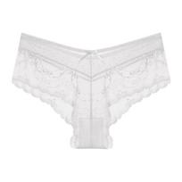 Women's Panties Lace Narrow Crotch Underwear See-through Lace Briefs S balta